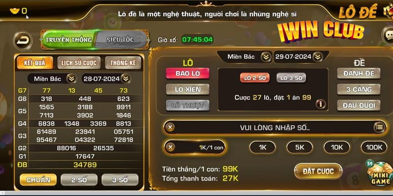 IWIN Xổ số trực tuyến hiện đại tại vòng quay may mắn